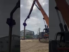excavator pile driving