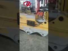 Excavator telescopic sliding arm arrange testing