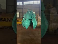 SK350 25M telescopic arm with orange peel grab isgoing to complete produce