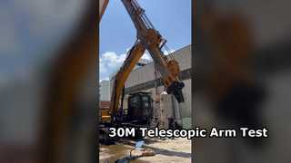 30M telescopic arm for SY365 is testing