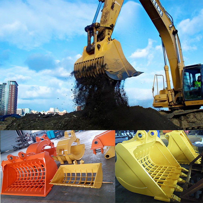 32 Ton Excavator Bobcat Sieve Bucket For Construction Machinery