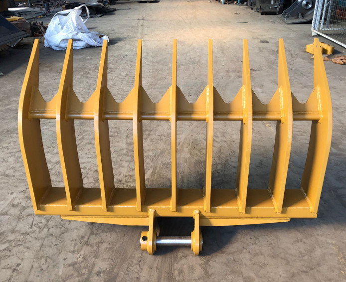 13 Ton Excavator Stick Rake For Land Clearing Site Preparation
