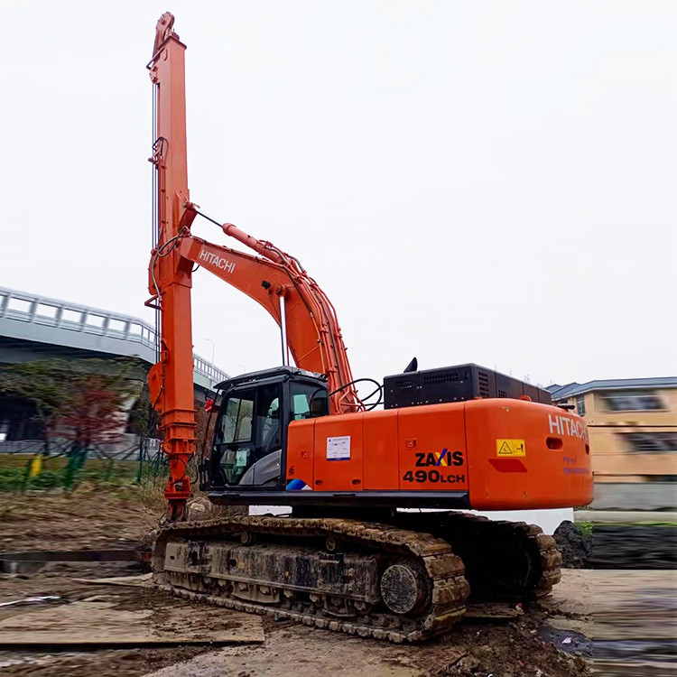Telescoping Clam Shell Excavator Telescopic Arm With Clamshell Bucket For Hitachi PC Volvo ...