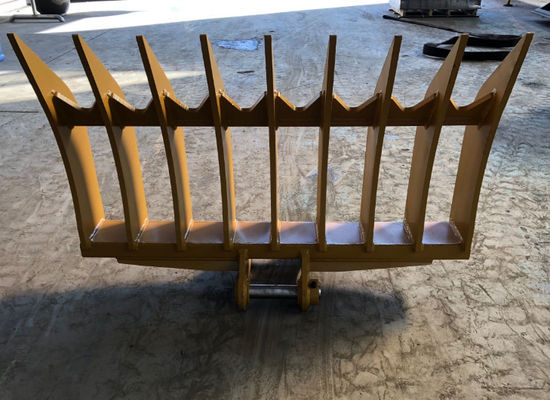 Dozer Root Rake Bucket Tilting Dozer Root Rake Attachment For Clearing Debris Rocks