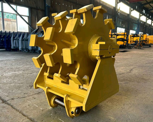 Straddle Wheel Compactors 1.02cbm 25T Excavator Compactor Wheel Road Compaction Roller Wheel
